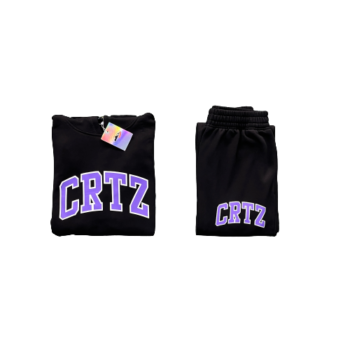 BLACK AND PURPLE ALPHABET SET