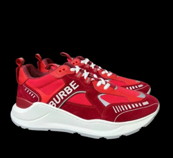 Vintage Check Low-Top Sneaker Red