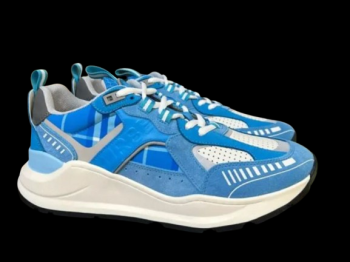 Vintage Check Low-Top Sneaker Blue