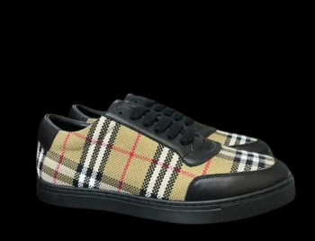 Vintage Check-Print Low-Top Sneaker